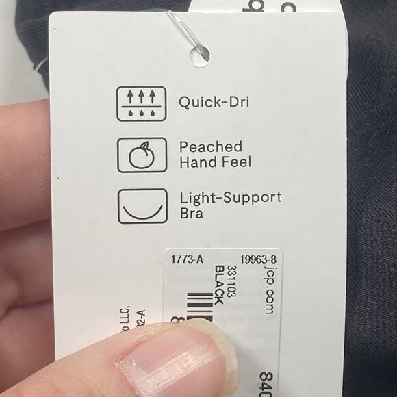 NWT Xersion Tank Top Women’s Size XS Black Strappy Back Athletic Activewear - Picture 6 of 7